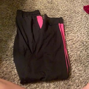 Joggers with pink stripe